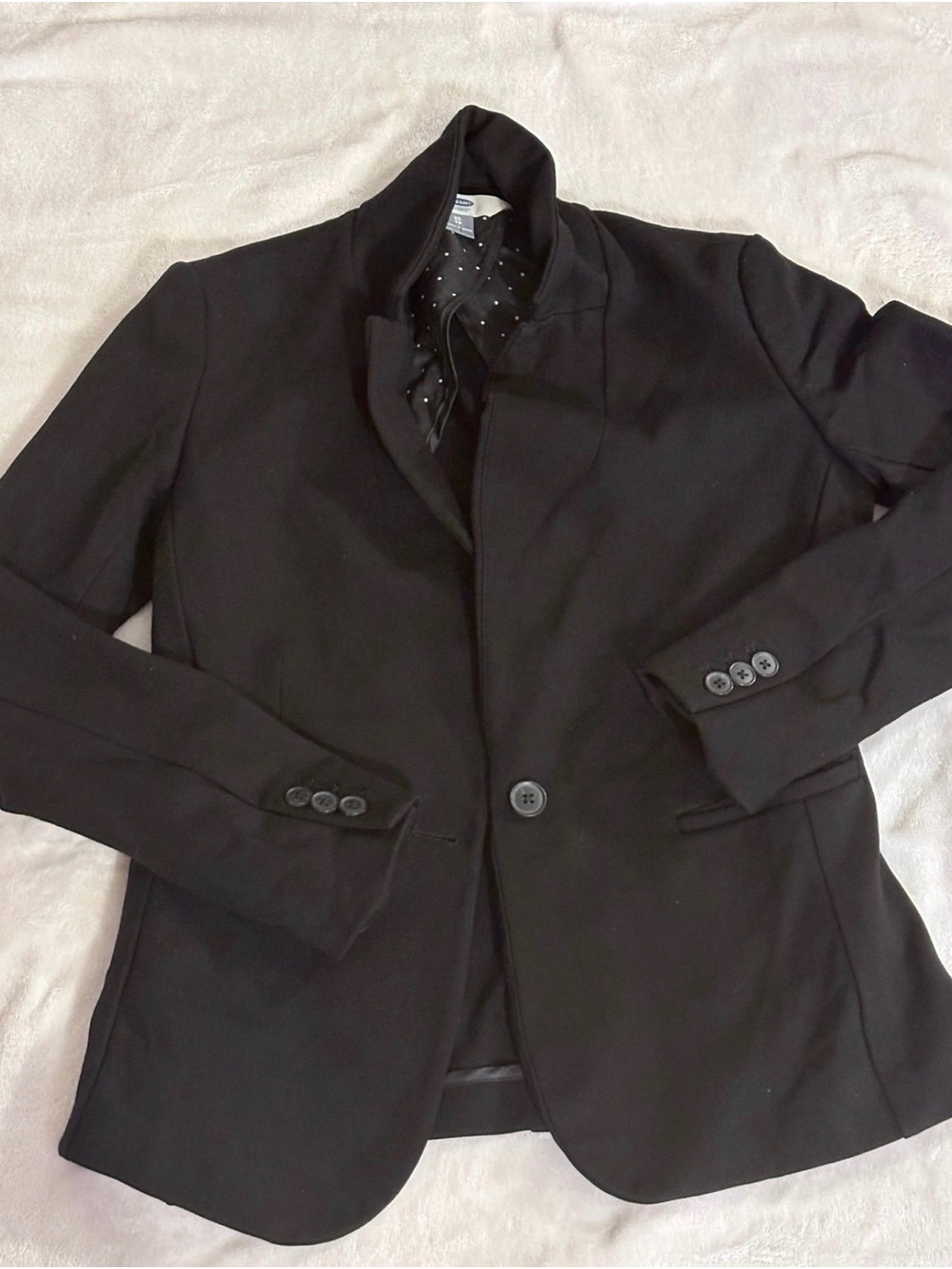 Old Navy Black Women's Single-Button Blazer